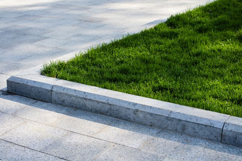 Concrete Curb in Residential Area